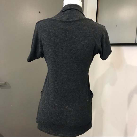 THE IMPECCABLE PIG Open Cardigan Short Sleeve Two Pockets - Picture 11 of 12